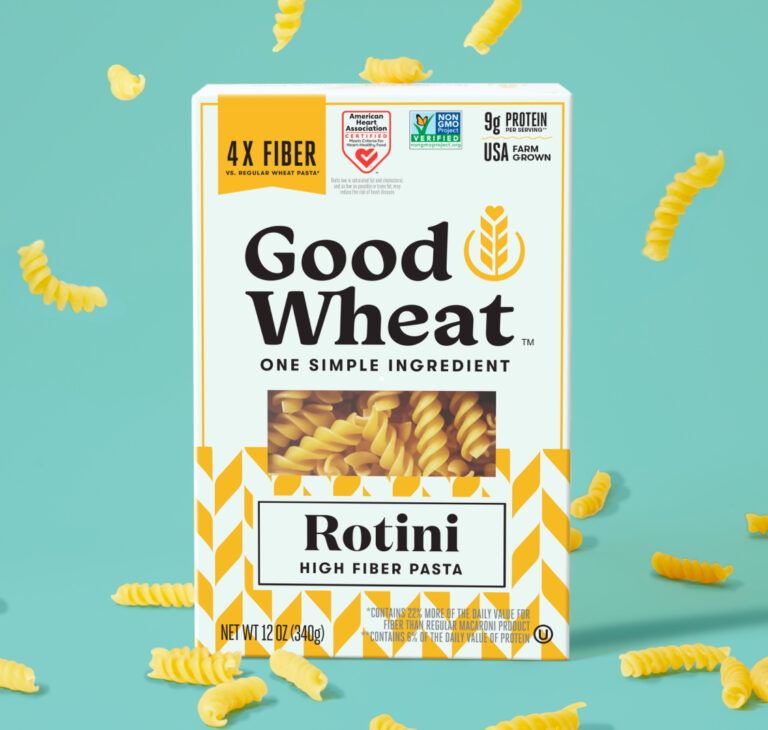 GoodWheat rotini packaging