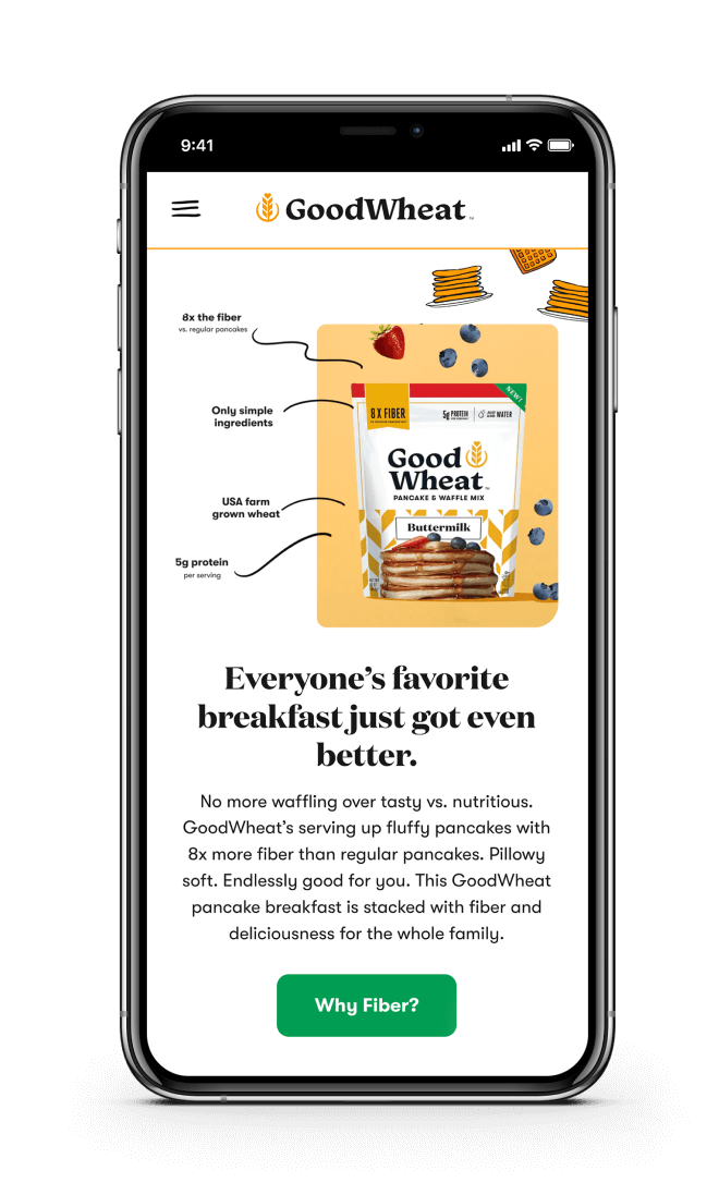 GoodWheat mobile website