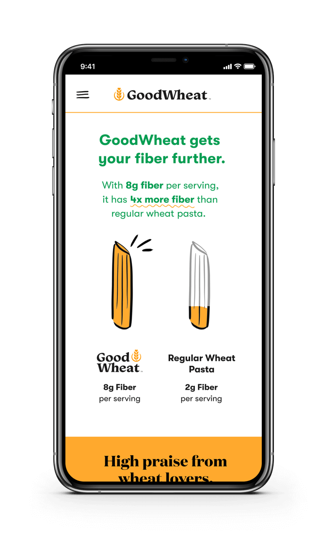 GoodWheat mobile website