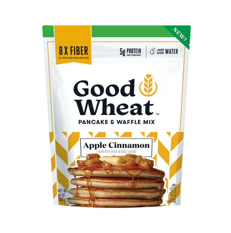 GoodWheat pancake & waffle mix packaging