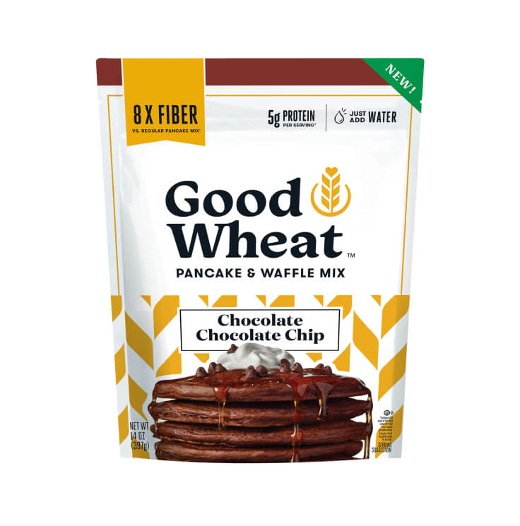 GoodWheat pancake & waffle mix packaging