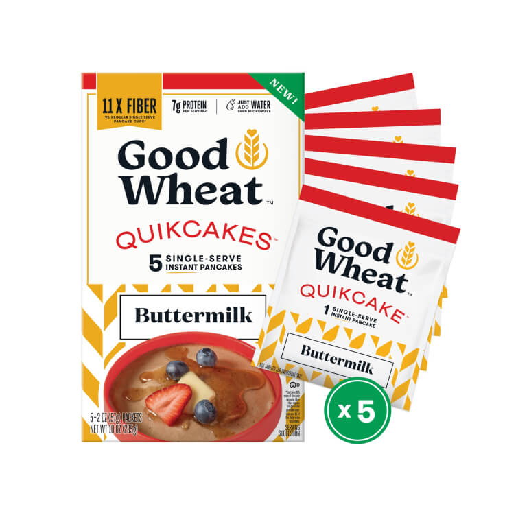 GoodWheat Quikcake packaging