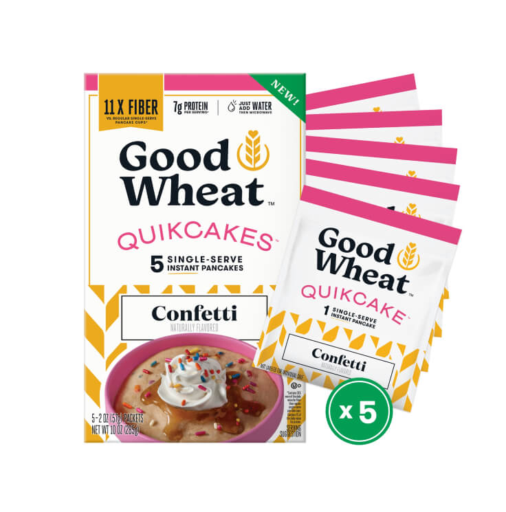 GoodWheat Quikcake packaging