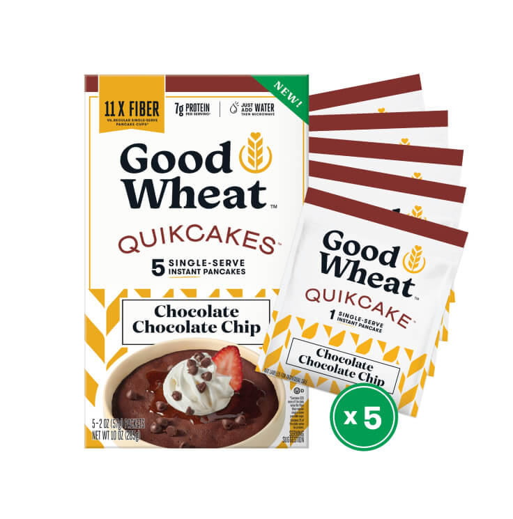 GoodWheat Quikcake packaging