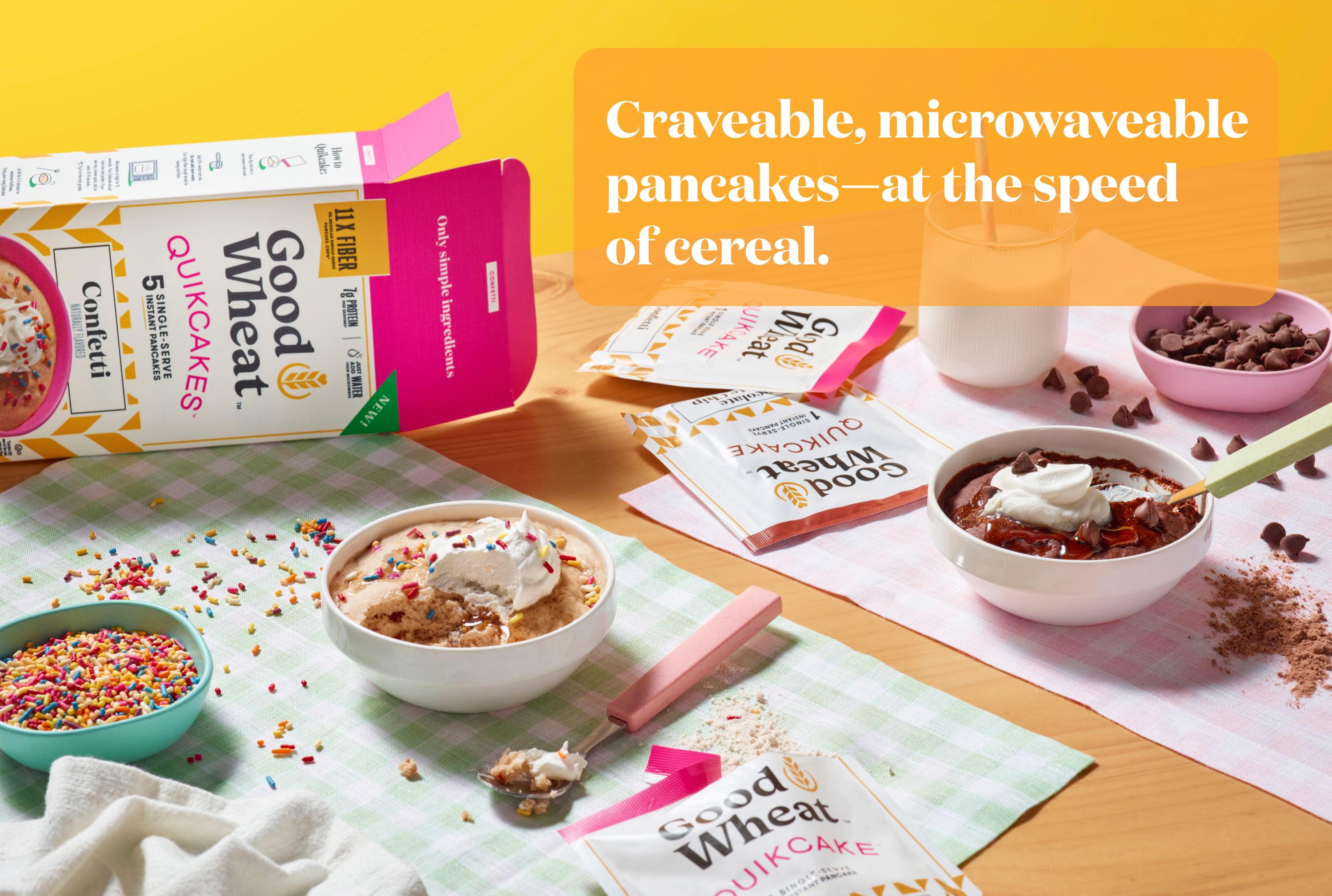 Craveable, microwaveable pancakes -- at the speed of cereal.