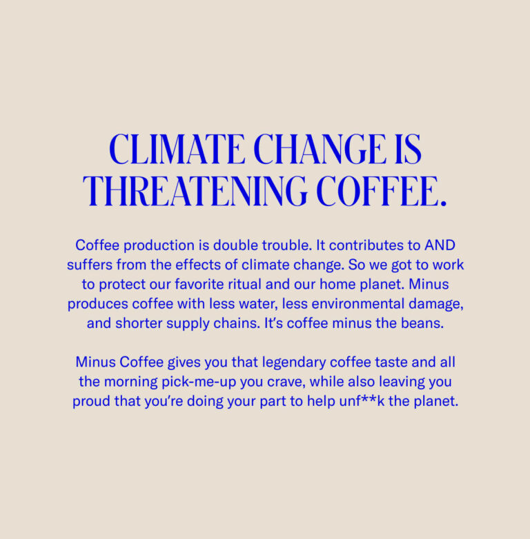 Climate change is threatening coffee.
